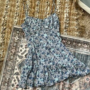 Trixxi Blue Floral Dress